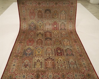 5x7 Multicolor Bakhtiari Wool Rug - Oriental Hand Knotted Floral Area Rug