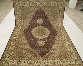 7 x 10 oosters tapijt - handgemaakt medaillon in Perzische stijl - wollen tapijt van hoge kwaliteit - traditioneel tapijt - woonkamertapijt - eetkamertapijt