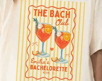 Custom The Bach Club Shirt,Bachelorette Party Shirt,The Bride Club Shirt,Bridal Cocktail Tee,Bridal Shower Favors,Bridesmaid Gift