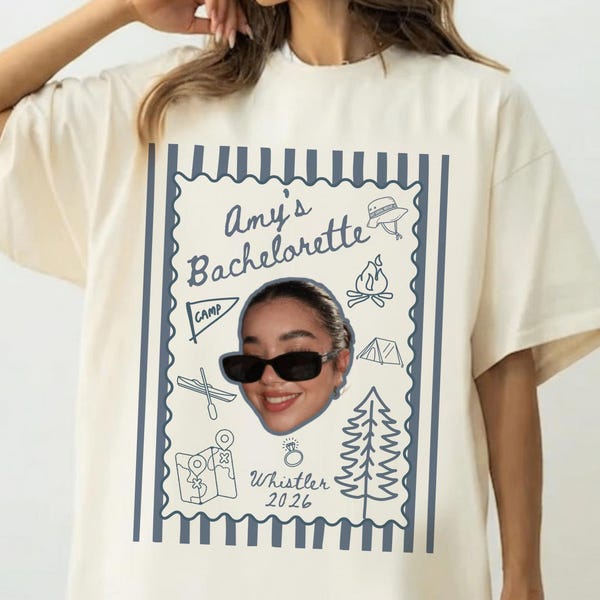 Vintage Camp Bachelorette Shirt, Custom Lake Bridal Party Tee, Cabin Weekend Bach Trip