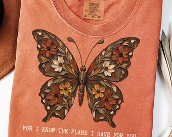 For I Know The Plans I Have For You Shirt,Bible Scriptures Shirt for Women, Christian Shirt, Faith Shirt, Religious Tee,Bible Verse