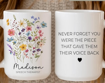 Personalized SLP Mug for Speech Therapist, Speech Language Pathologist Gift,SLP Appreciation Gift for Her, SLP Gift, Slp Student Gift,