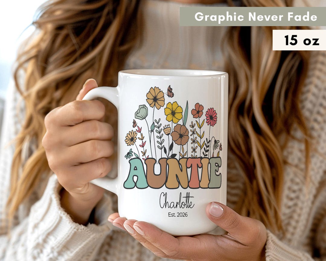 Custom Gift for Aunt,aunt Coffee Mug,custom Auntie Mug,promoted to Aunt,  Aunt Birthday Gift, Aunt Christmas Gift,baby Announcement Gift - Etsy