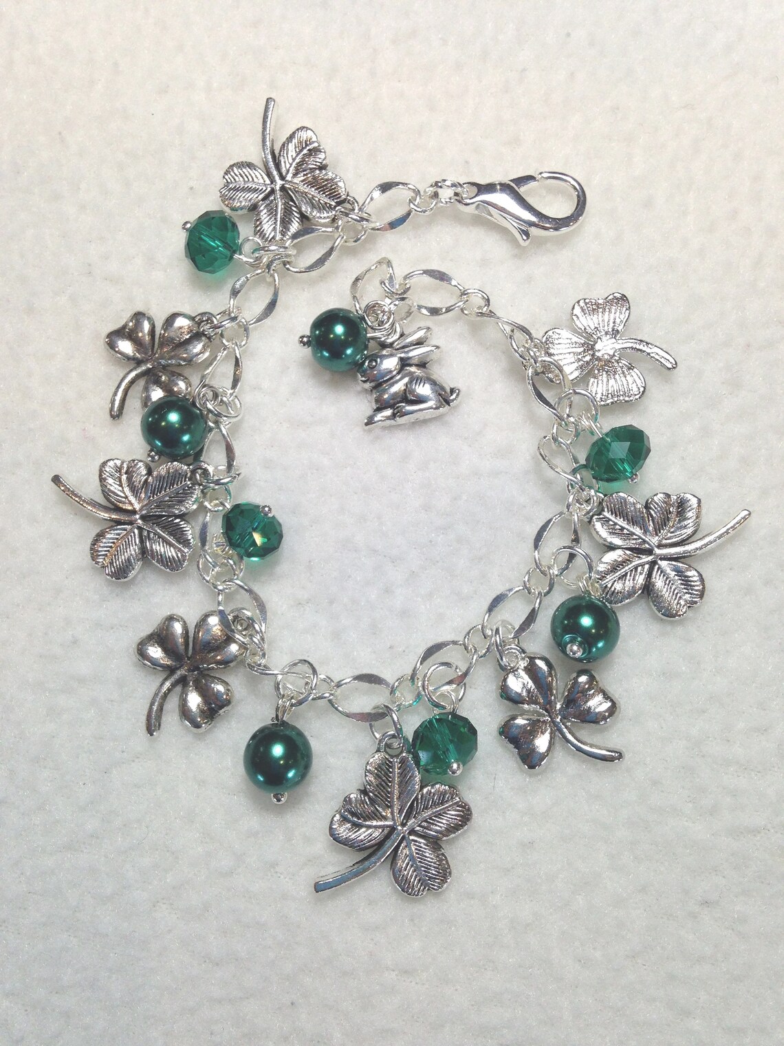 IRISH Charm Bracelet. Irish. Gaelic. Charm bracelet. Clovers Etsy