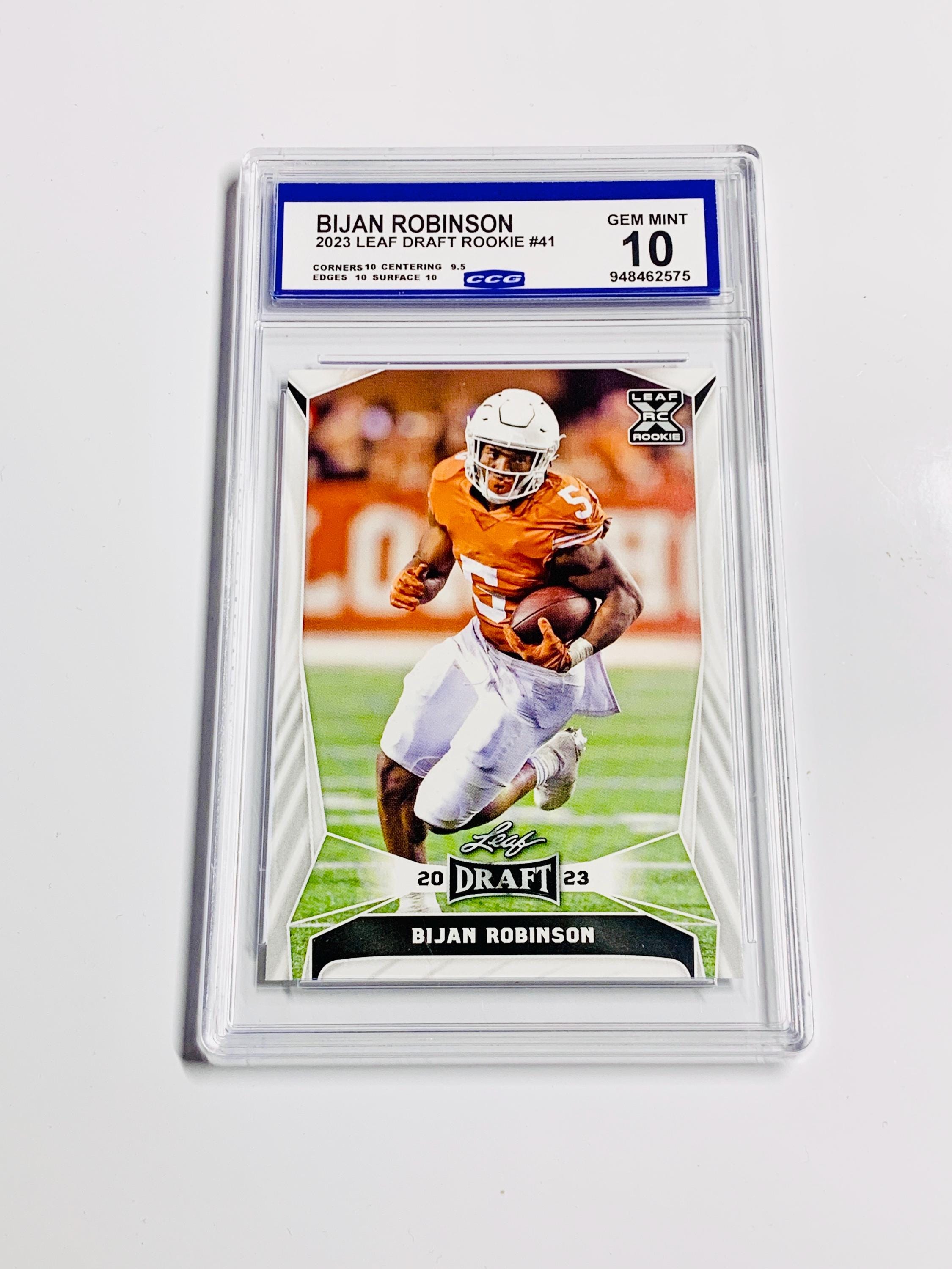 GRADED 10 BIJAN ROBINSON 2023 Special Release Rookie Card Xrc