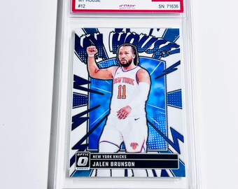 GRADED 10 JALEN BRUNSON 2024 Donruss Optic My House! #12 New York Knicks Pristine Card