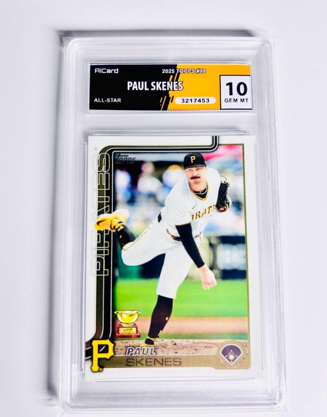 GRADED 10 PAUL SKENES 2025 Topps All-star Rookie Cup Pirates “cy