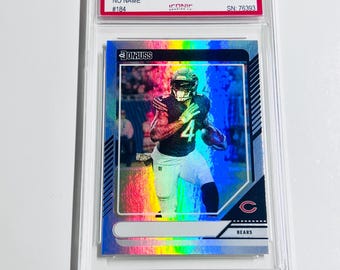 GRADED 10 D’ANDRE SWIFT 2024 Donruss No Name Variation Holo #184 Chicago Bears Pristine Card