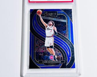 GRADED 10 CADE CUNNINGHAM 2024 Select Blue #164 Detroit Pistons Pristine Card