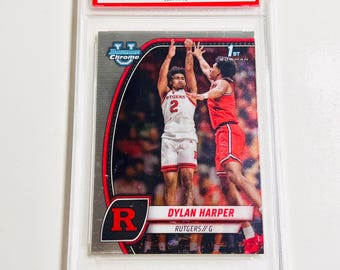CLASSIFICATO 10 DYLAN HARPER Rookie Card 2024 Bowman U Chrome 1st Bowman #22 San Antonio Spurs Pristine Card