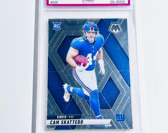 Tarjeta de novato CAM SKATTEBO CALIFICADA 10 2025 Mosaic #305 Tarjeta impecable de los New York Giants