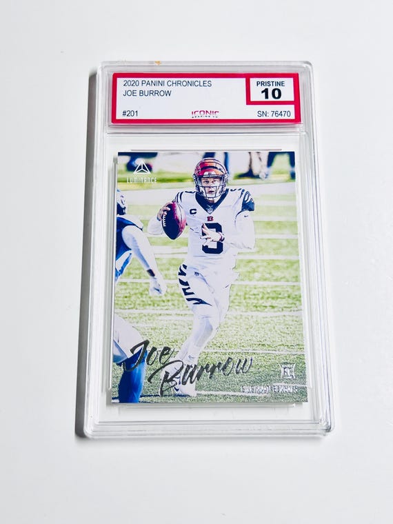 joe burrow graded card 2020 Donruss #301 Base Price Guide Joe Burrow Cincinnati Bengals Autographed