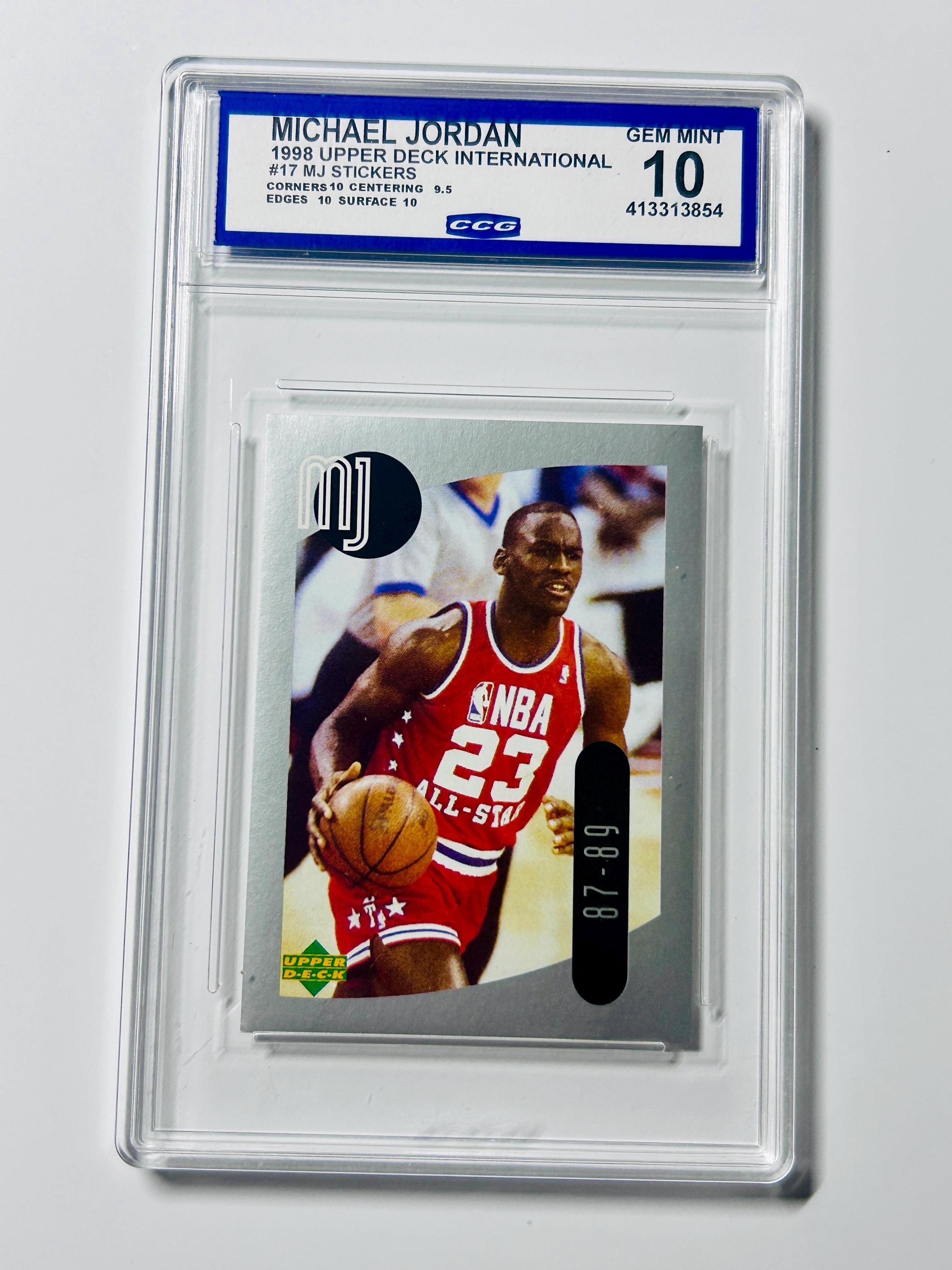 GRADED 10 MICHAEL JORDAN 1998 Upper Deck International #17 Chicago