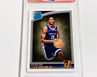 Tarjeta de novato PSA 9 JAREN JACKSON Jr. 2018 Panini Donruss Rated Rookie #188 Memphis Grizzlies Graded Mint