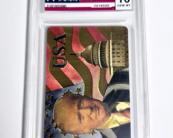 GRADED 10 DONALD J. TRUMP Gold Karte Vereinigte Staaten von Amerika Präsident Usa Gem Mint