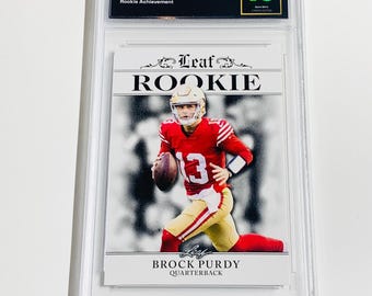 GRADED 10 BROCK PURDY 2023 Special Release Rookie Card #Ra-07 Rookie Achievement San Francisco 49ers Gem Mint