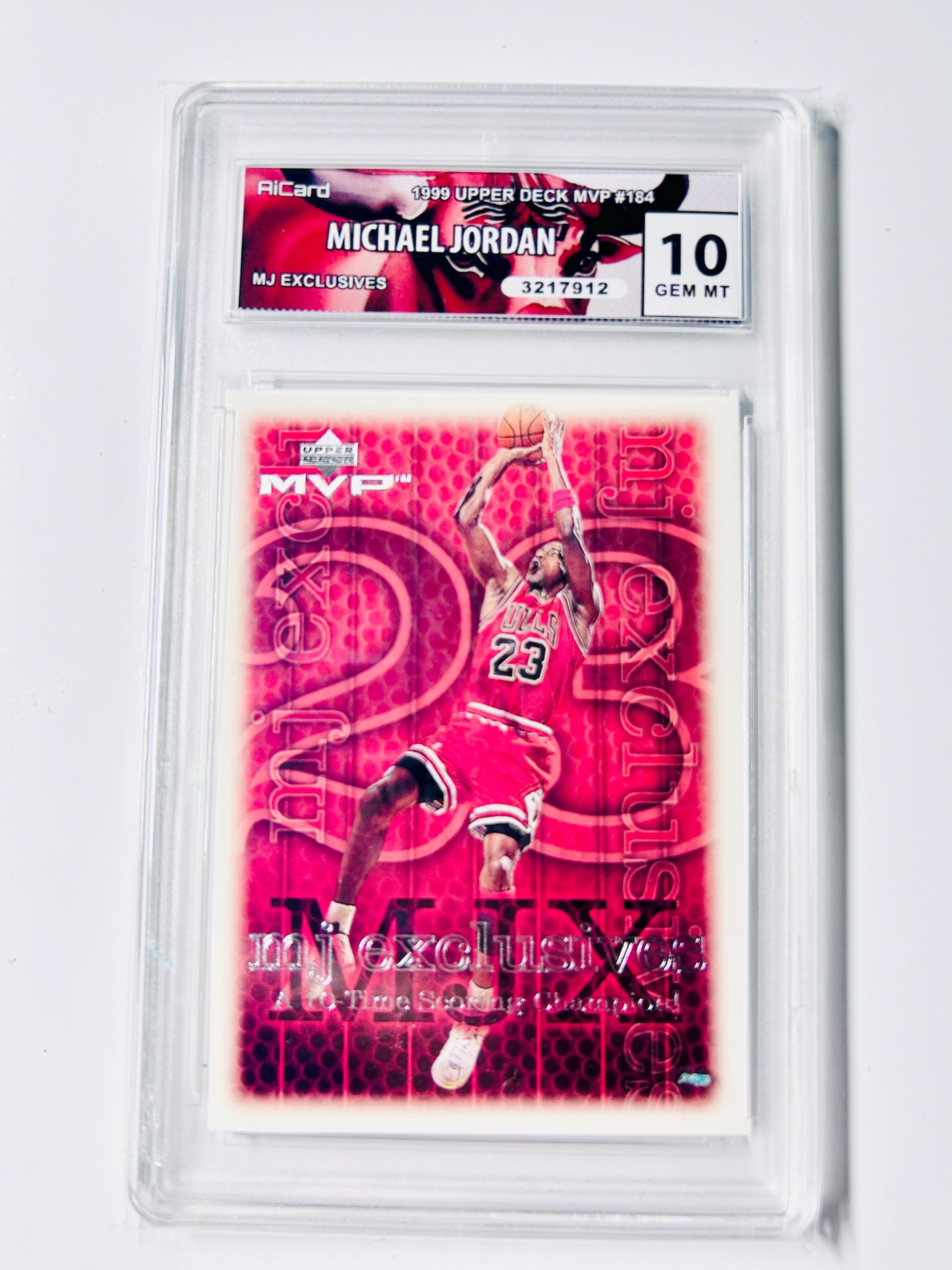 GRADED 10 MICHAEL JORDAN 1999 Upper Deck Mvp Mj Exclusives #184 