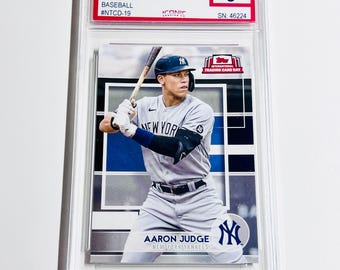 OCENIONA PRZEZ AARON JUDGE 2022 Karta baseballowa Topps International #NTCD19 New York Yankees w kolorze miętowym