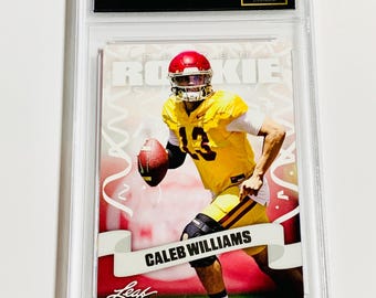 GRADED 10 CALEB WILLIAMS 2022 Special Release Rookie Card #8 Prized Rookie Gem Mint