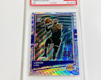 GRADED 10 Lebron JAMES 2020 Panini Donruss Optic Fanatics Box Set