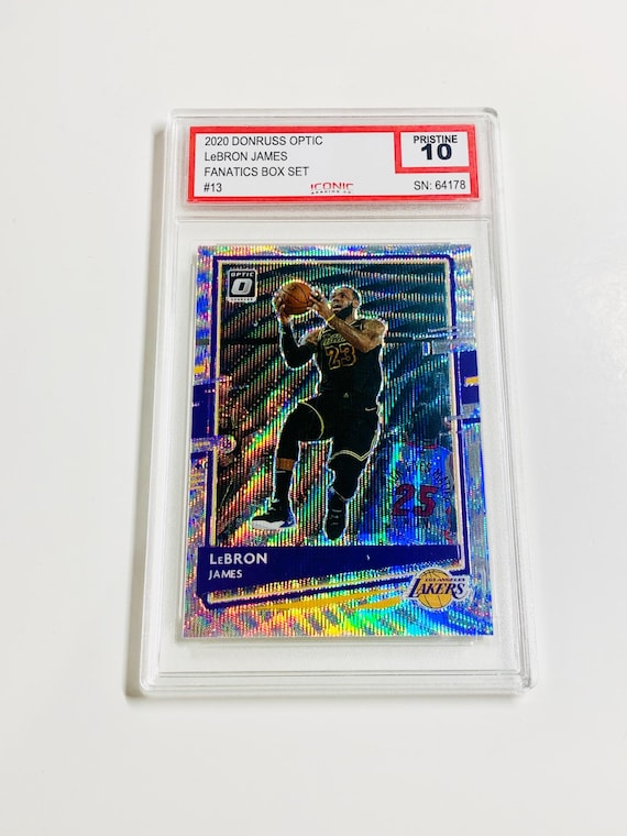 GRADED 10 Lebron JAMES 2020 Panini Donruss Optic Fanatics Box Set
