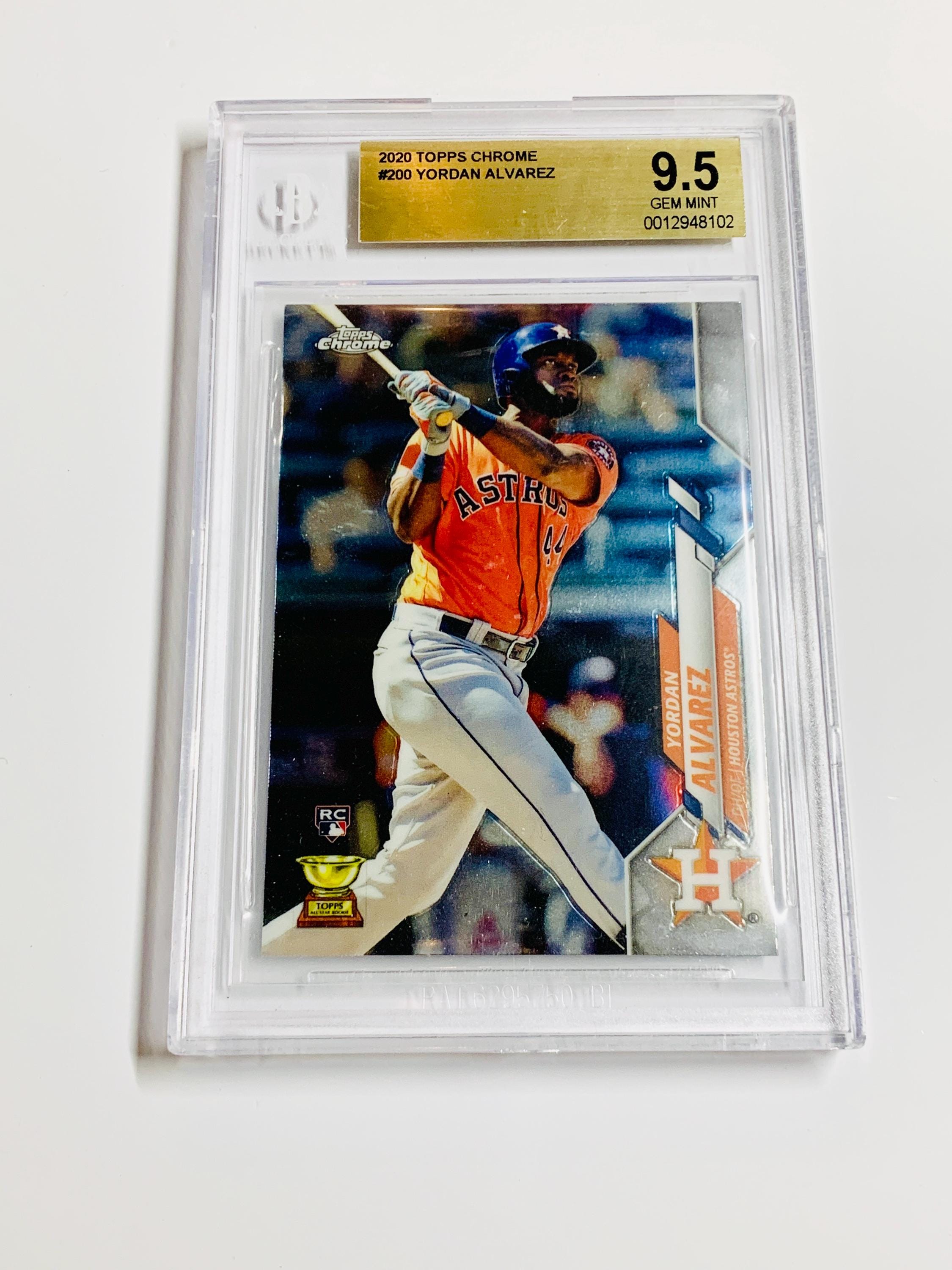 GRADED 9.5 YORDAN ALVAREZ Rookie Card 2020 Topps Chrome #200