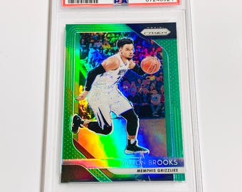 PSA 10 DILLON BROOKS 2018 Panini Prizm Green Prizm #106 Graded Gem Mint