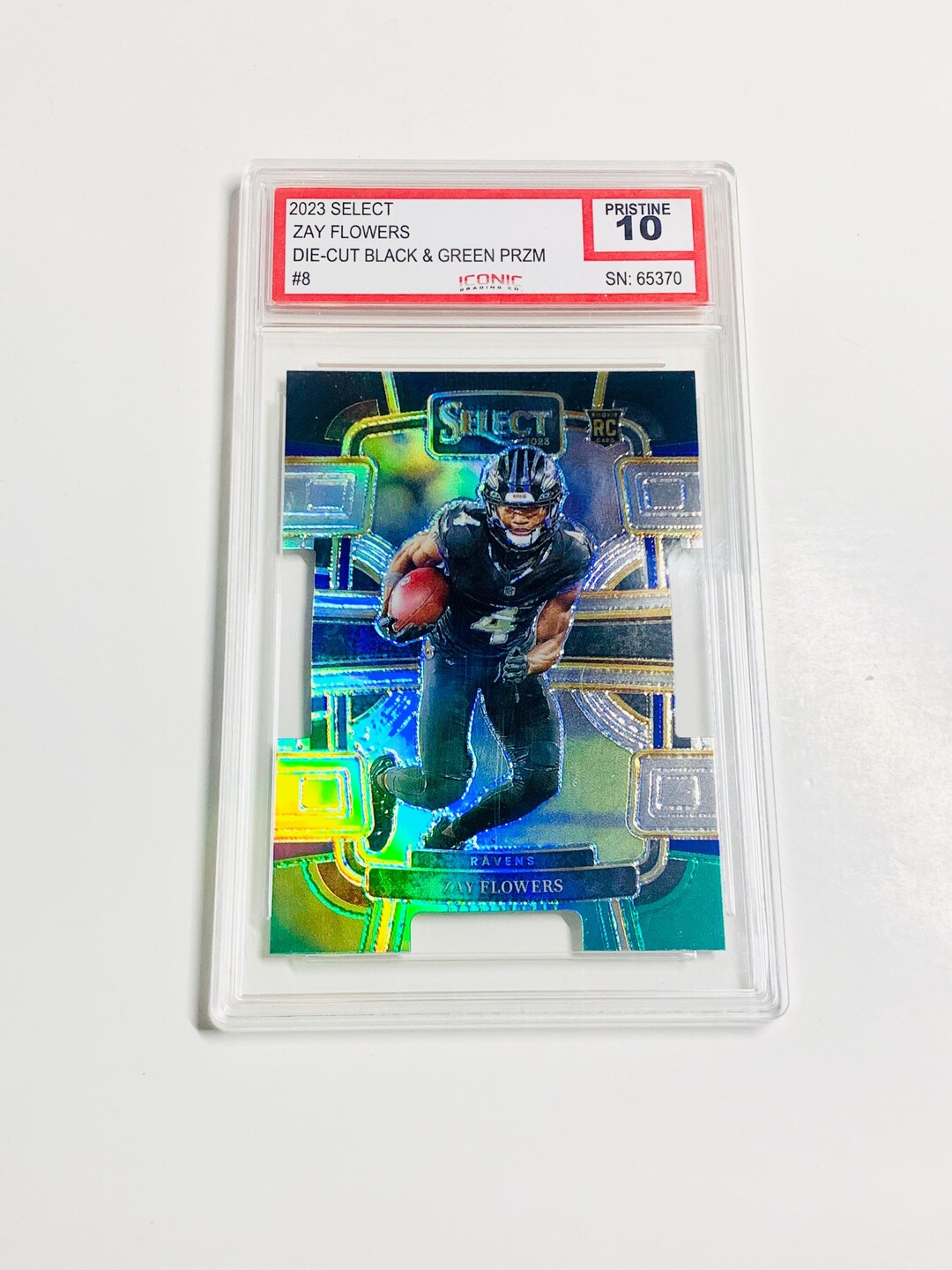 GRADED 10 ZAY FLOWERS Rookie Card 2023 Select Die-cut Black