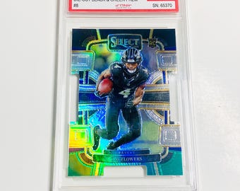 GRADED 10 ZAY FLOWERS Rookie Card 2023 Select Die-cut Black