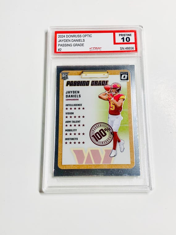 jayden daniels passing grade card Amazon.com: NEW 2024 Panini SCORE JAYDEN DANIELS Football ROOKIE CARD #2 main image 0
