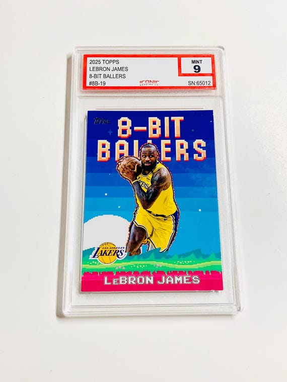 GRADED Lebron JAMES 2025 Topps 8-bit Ballers #8B19 Los Angeles