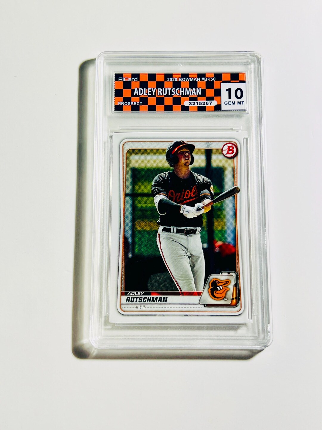 GRADED 10 ADLEY RUTSCHMAN Card Bowman Prospect Rookie #BCP50 Gem