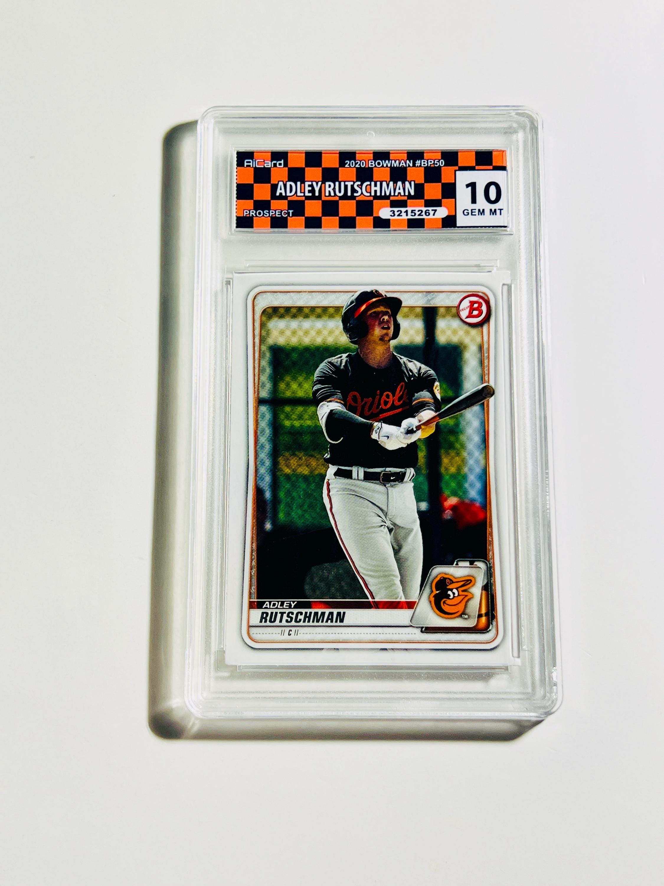 GRADED 10 ADLEY RUTSCHMAN Card Bowman Prospect Rookie #BCP50 Gem