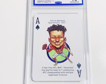 CLASSIFICATO 10 PATRICK MAHOMES Hero Decks Carta Kansas City Chiefs "Nfl Mvp" Gem Mint