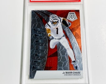 GRADED 10 Ja’MARR CHASE 2024 Mosaic Elevate #11 Cincinnati Bengals Pristine Card