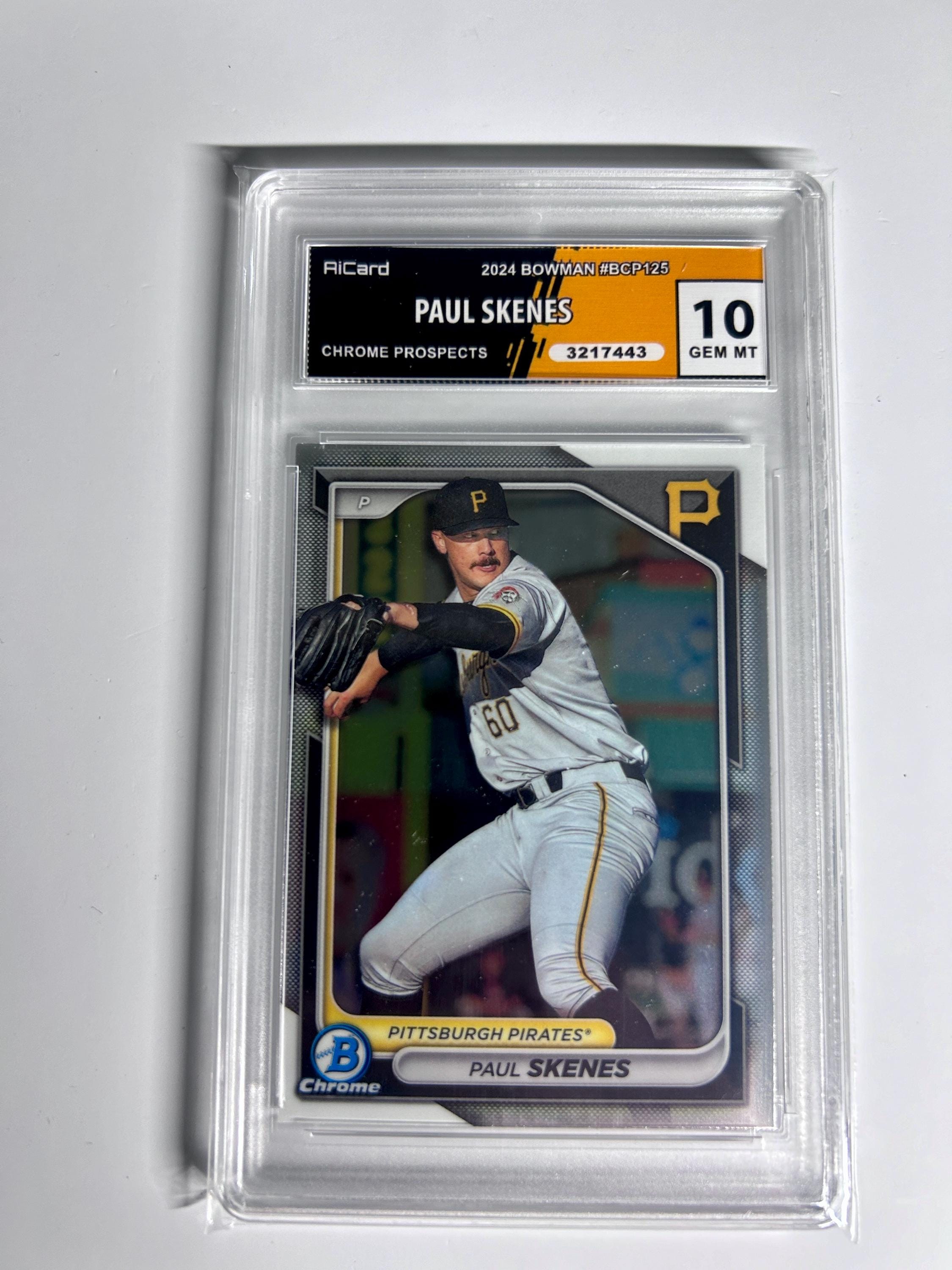 GRADED 10 PAUL SKENES 2024 Bowman Chrome Prospects Rookie Card