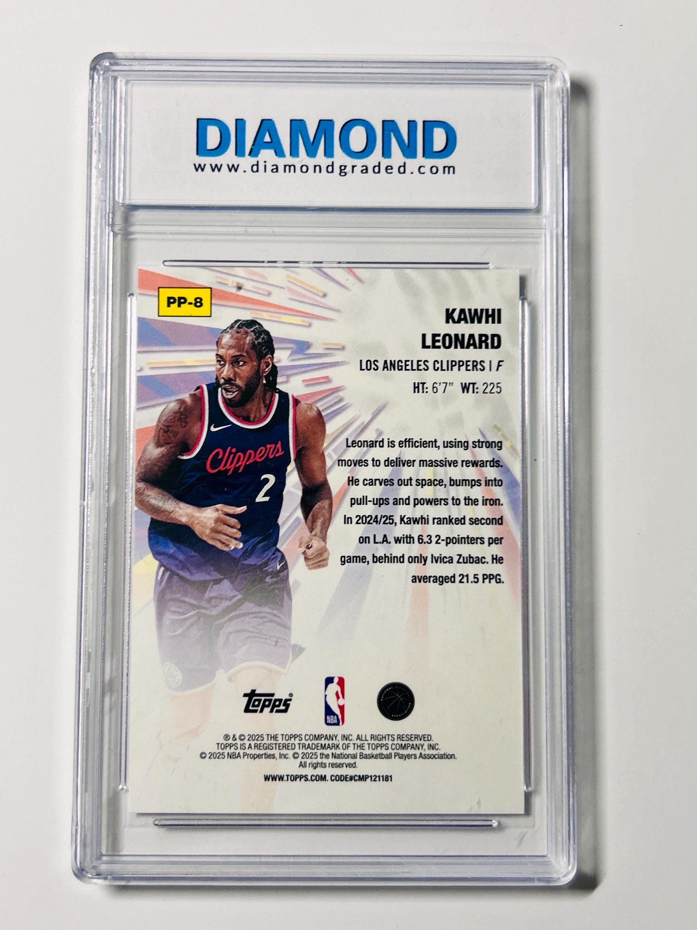 GRADED 10 2025 Topps KAWHI LEONARD Power Players Gem Mint - Etsy