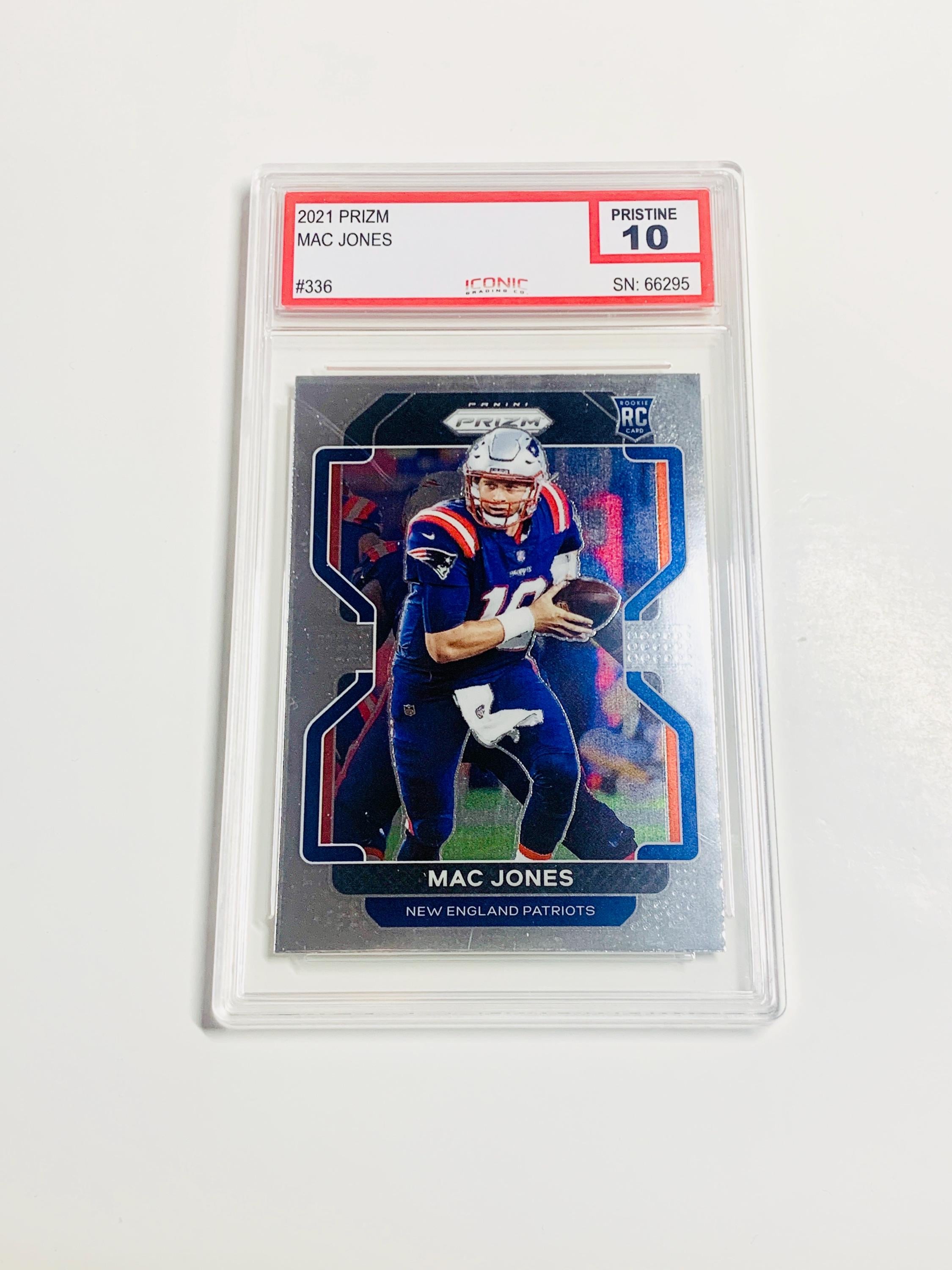 mac jones rookie card graded Autographed 2021 Donruss Rated Portrait Rookie # RSA mac jones rookie card graded