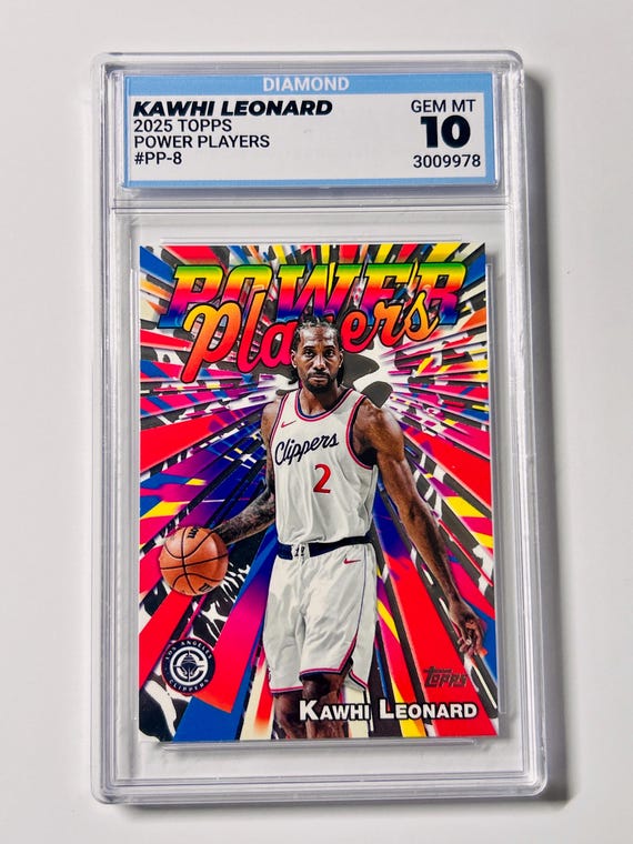GRADED 10 2025 Topps KAWHI LEONARD Power Players Gem Mint - Etsy