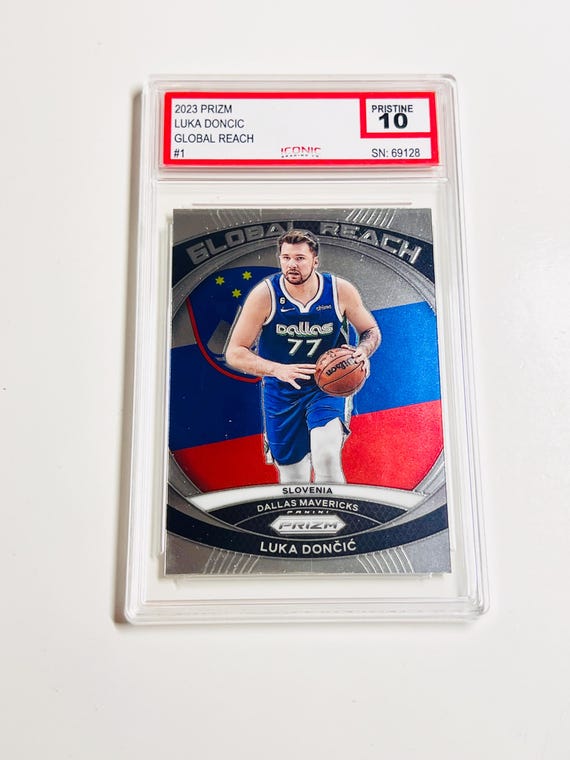 GRADED 10 LUKA DONCIC 2023 Prizm Global Reach #1 Los Angeles Lakers  Pristine Card - Etsy