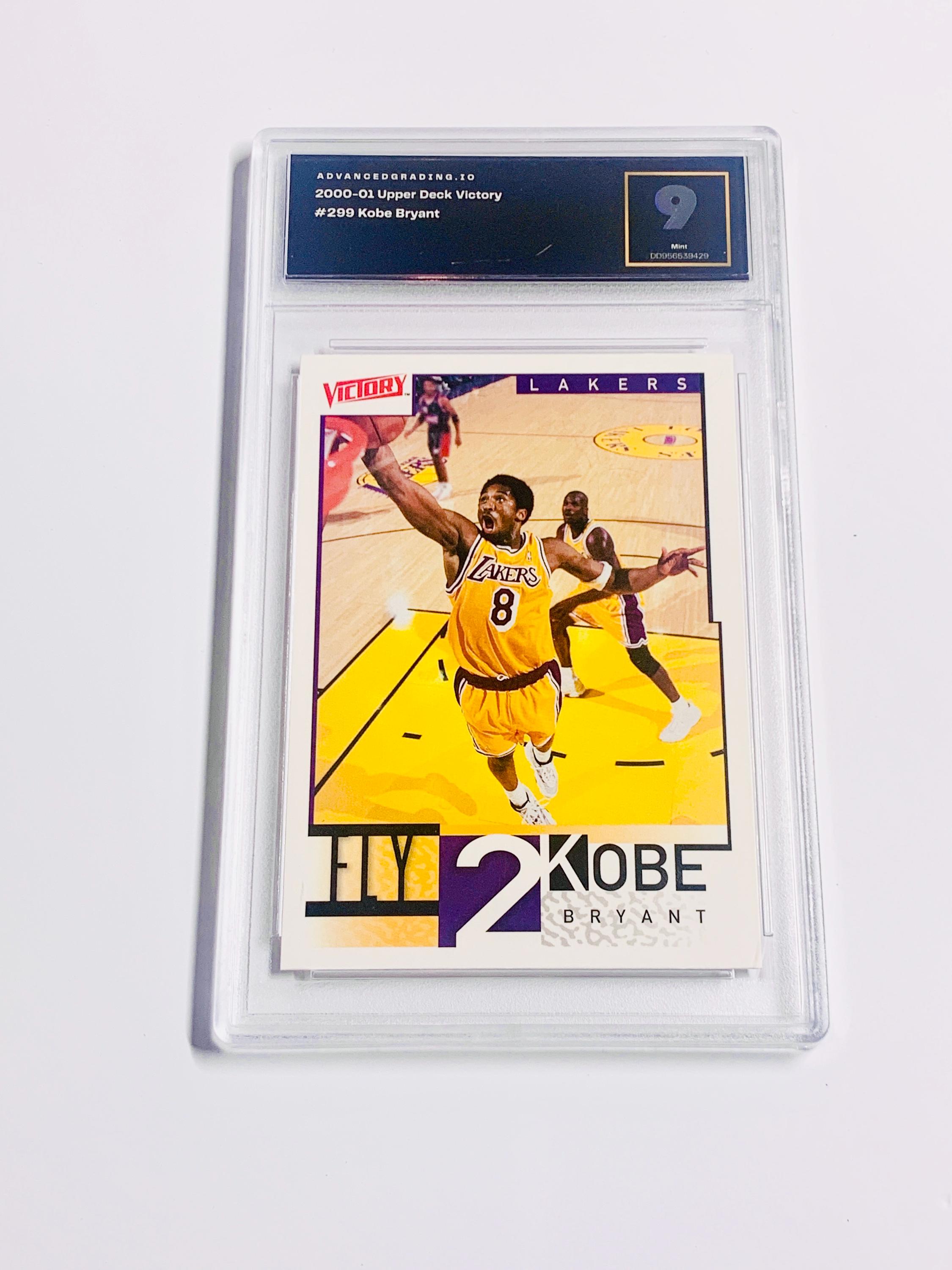 GRADED KOBE BRYANT 2000 Upper Deck Victory #299 “fly 2 Kobe” Los