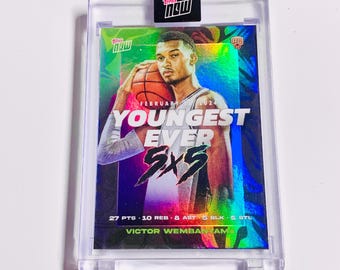 SOLD OUT Victor Wembanyama Rookie Of The Year Nba 2023-24 Topps Now Basketball Card | VW-2 Limited Edition Youngest Ever 5 x 5