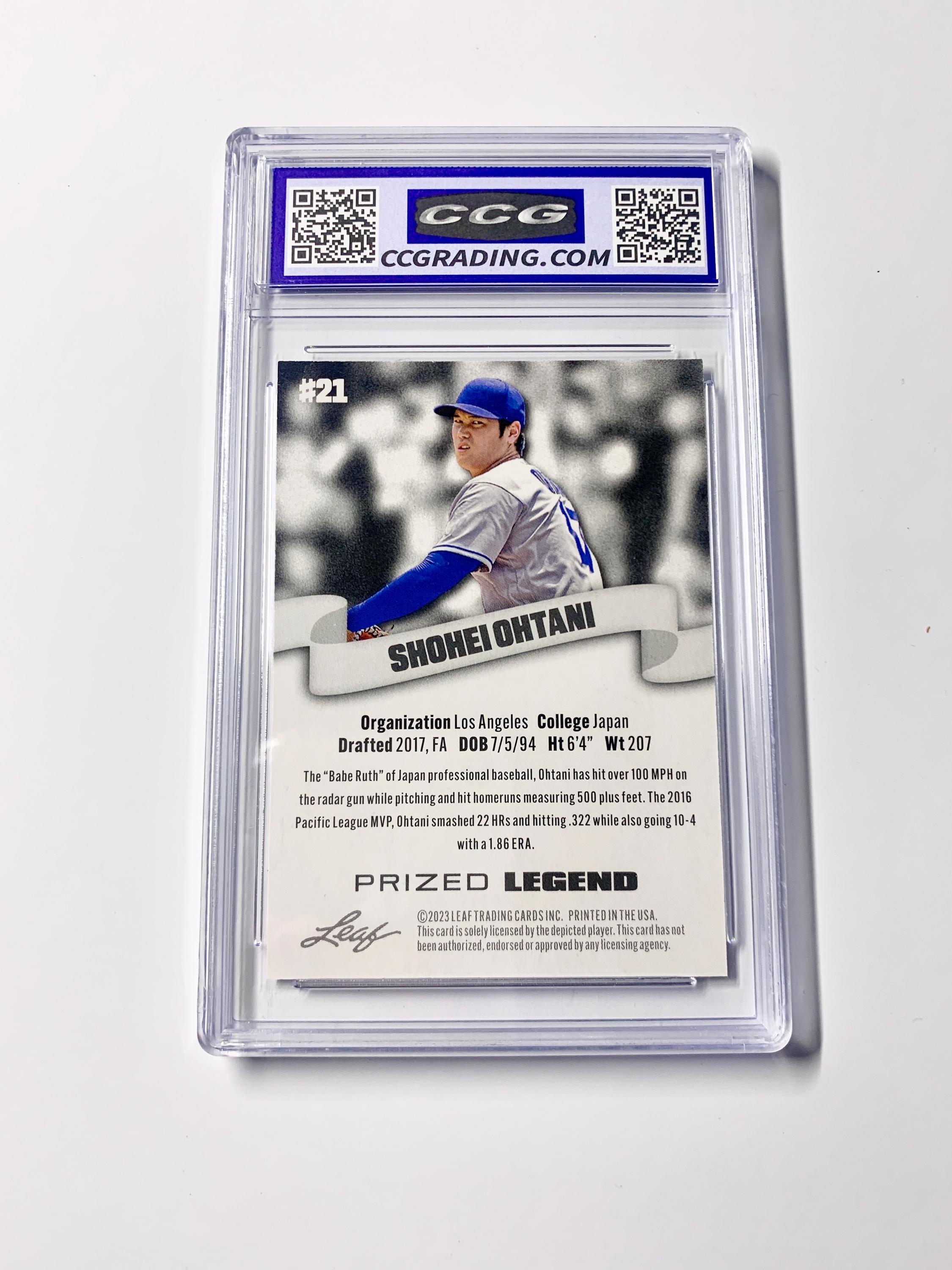 GRADED 10 2023 Special Release SHOHEI OHTANI Prized Legend