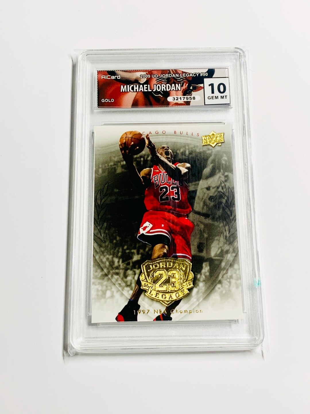GRADED 10 MICHAEL JORDAN Gold 2009 Upper Deck Jordan Legacy #90