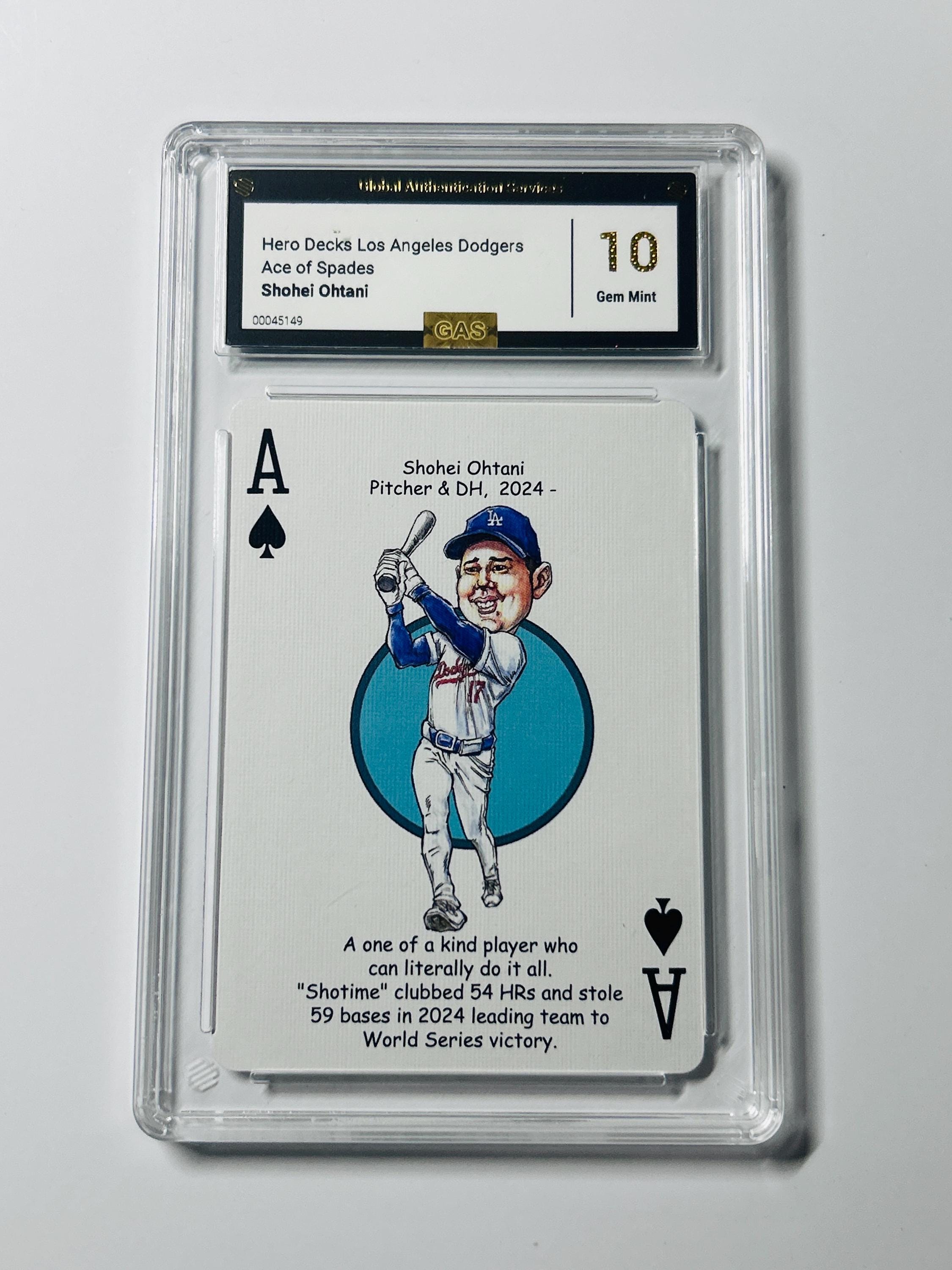 GRADED 10 SHOHEI OHTANI Hero Decks Los Angeles Dodgers Ace of