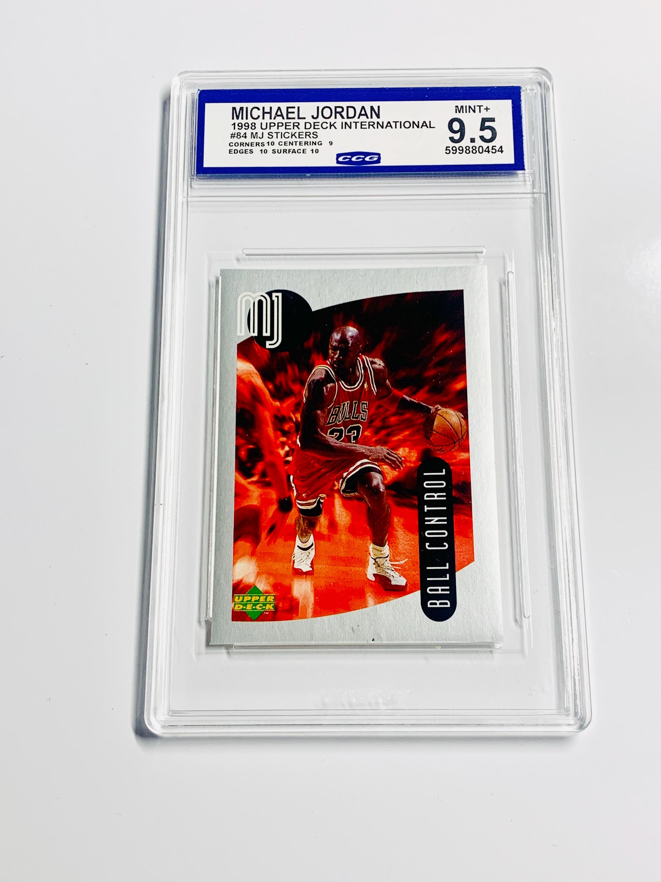 GRADED 9.5 MICHAEL JORDAN 1998 Upper Deck International #84