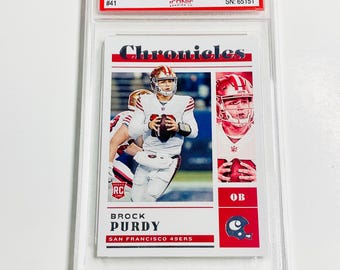 GRADED 10 BROCK PURDY Rookie Card 2022 Chronicles #41 San Francisco 49ers Pristine Card