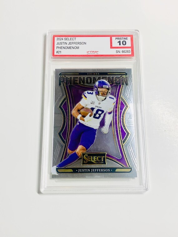 justin jefferson graded card Justin Jefferson rookie card, young QBs set records in PWCC auction