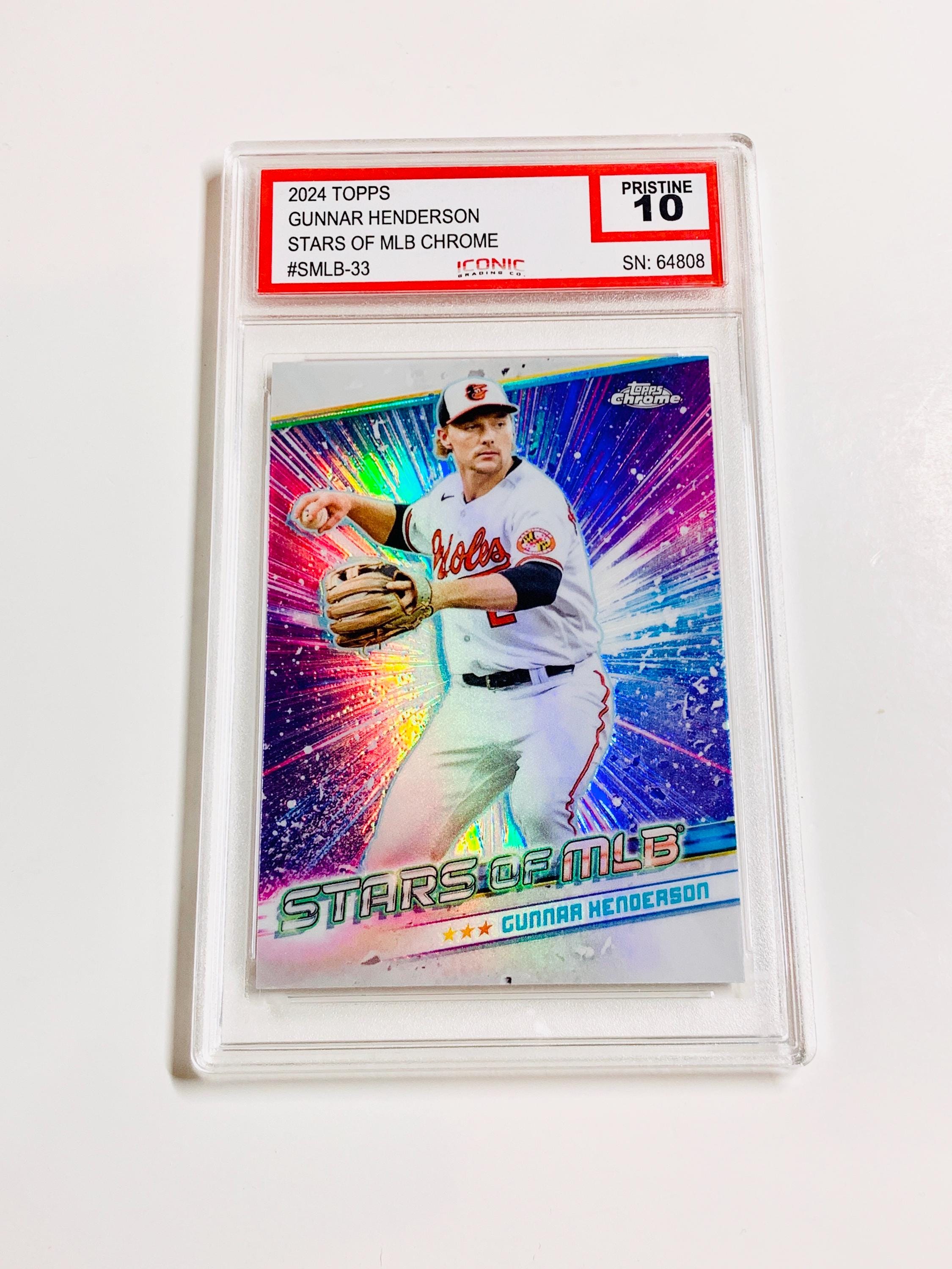 GRADED 10 GUNNAR HENDERSON 2024 Topps Stars of Mlb Chrome Rainbow