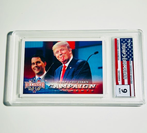GRADED DONALD TRUMP Card 2016 Decision 2016 trump's First Debate Rookie Campaign Moments United States of America President Usa #92 - Etsy Canada GRADED DONALD TRUMP Card 2016 Decision 2016 trump's First Debate Rookie Campaign Moments United States of America President Usa #92 - Etsy Canada